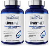 LiverMD par 1MD Nutrition, deux bouteilles en pack, soutien potentiel pour l'énergie