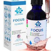 1Q Focus – gouttes pour enfants, bouteille et pipette, soutien concentration