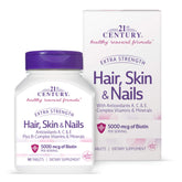 21st Century comprimés cheveux peau ongles à haute puissance pour la vitalité