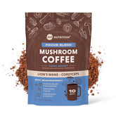 Café instantané 360 Nutrition aux champignons dans une tasse, soutien possible concentration.