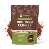 360 Nutrition Café instantané aux champignons Chaga dans tasse fumante avec arôme riche