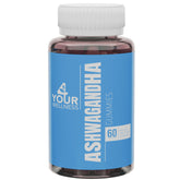 Gommes Ashwagandha 4 Your Wellness saveur fruits, flacon pratique pour le quotidien.