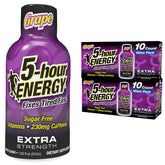 5-hour ENERGY shot-puissance-raisin, dose unique pour rester concentré
