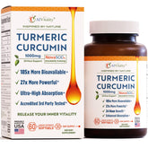 A1Vitality NovaSOL Curcuma flacon, soutien potentiel à la mobilité au quotidien.
