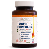 A1Vitality Turmeric Curcumin NovaSOL, gelules vegan, pour une absorption accrue au quotidien.