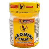 Baume Aboniki, pot-verre 25 g, soulagement ciblé pour muscles et articulations.