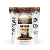 Emballage About Time Coffee + Whey Protein prêt à l’emploi, pratique pour un petit‑déjeuner protéiné.