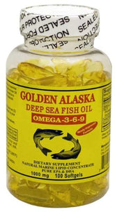 A.C. Commodity Inc Golden Alaska huile poisson: bouteille et gélules faciles à avaler pour le quotidien.