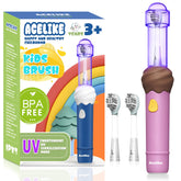 Brosse Acelike UV pour enfants, vue avant, pratique pour l'apprentissage du brossage.