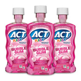 ACT Kids rinage fluorure bubble gum bouteille: rituel frais pour l hygiene bucco-dentaire
