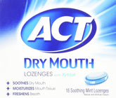ACT Pastilles bouche sèche menthe – emballage compact pour emporter et soulager en déplacement.
