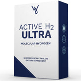 Active H2 – tablettes d'hydrogène près de la bouteille, hydratation enrichie possible.