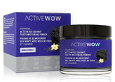 Active Wow Poudre Charbon Coco, bocal compact pour une utilisation pratique au quotidien.