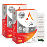 Active Iron gélules dans l'emballage, présentation pratique et claire pour un apport en fer
