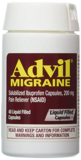 Advil Migraine Liqui-Gels : bouteille prête pour un soulagement rapide des maux de tête