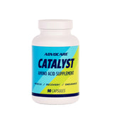 Gélules AdvoCare Catalyst dans une bouteille, idéale pour la récupération musculaire.