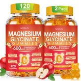 AEQNJV gommes magnésium glycinate 600 mg en bouteille, soutien quotidien naturel