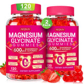 AEQNJV Magnésium Glycinate Gommes 600 mg – bouteille pratique pour le soir et la détente