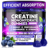 AEQNJV Creatine Gummies dans la bouteille, énergie durable pendant l’entraînement.