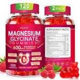 AEQNJV Magnésium Glycinate Gummies en bouteille, prise quotidienne pratique.