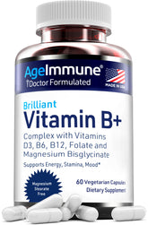 AgeImmune: capsules du complexe B avec D3 et B12 pour énergie.