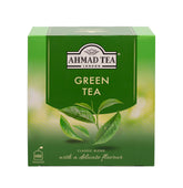 Ahmad Tea Thé Vert – emballage sachets, pratique pour des pauses rapides et faciles.