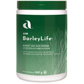 AIM BarleyLife, poudre d orge verte, facile à ajouter dans vos boissons quotidiennes.