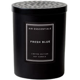 Air Esscentials Bougie en Cire de Soja Fraîche Bleue, ambiance apaisante et durable.