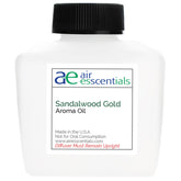 Air Esscentials Santal Gold, bouteille 100 ml prête à diffuser durablement.