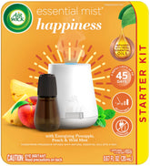 Diffuseur Air Wick Essential Mist Joy prêt à l’emploi pour une fragrance durable.