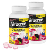 Airborne emballage: comprimés à mâcher, pratique pour le soutien immunitaire.