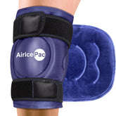 AiricePac compresse gel genou pour soulager les douleurs après blessure.