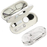 AITIME étui-lunettes-lentilles-marbre-01 protège et range lunettes de manière compacte.