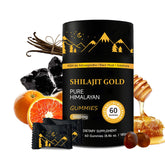 AUIXOPI Shilajit Gummies - bouteille ouverte, énergie naturelle potentielle
