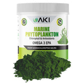 AKI ORGANIC Marine phytoplancton en poudre dans bouteille, Omega-3 végétal.