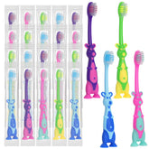 Brosse Akulgaci pour enfant avec design kangourou coloré, rend le brossage ludique.
