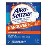 Bouteille Alka-Seltzer Hangover Relief avec comprimés pour soulagement rapide