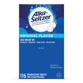 Alka-Seltzer Original se dissout rapidement dans l'eau pour un soulagement rapide.