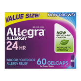 Gélules Allegra-relief-24h dans le flacon, soulagement durable.