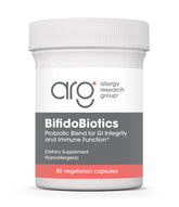 Allergy Research Group BifidoBiotics, bouteille-probiotiques, soutien digestif potentiel.