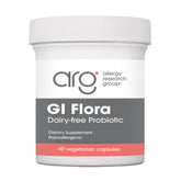 Allergy Research Group Flore GI Sans Lait – bouteille de gélules pratique pour le quotidien.