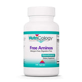 Nutricology Free Aminos d'Allergy Research Group : bouteille avec étiquette hypoallergénique pour apport sûr