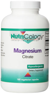 Allergy Research Group Nutricology Magnésium Citrate – capsules pour absorption efficace.
