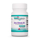 Capsules NutriCology Zinc Citrate dans une bouteille, soutien potentiel du système immunitaire