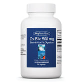 ARG Ox Bile 500 mg – flacon: soutien potentiel à la digestion des graisses.