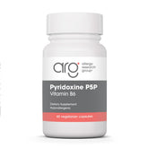 Bouteille Allergy Research Group Pyridoxine P5P avec capsules végétariennes prêtes à l'emploi.