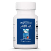 Allergy Research Group Super D3: bouteille de capsules soutenant les os et l'immunité