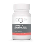 Allergy Research Group Vitamine D3 Complete: bouteille avec gélules, soutien potentiel à l'équilibre quotidien.
