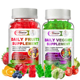 Alliwise gummies fruits et legumes, emballage pratique pour routine quotidienne.