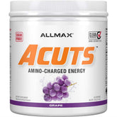 AllMax AMINOCUTS bouteille saveur raisin, énergie soutenue après l'entraînement.